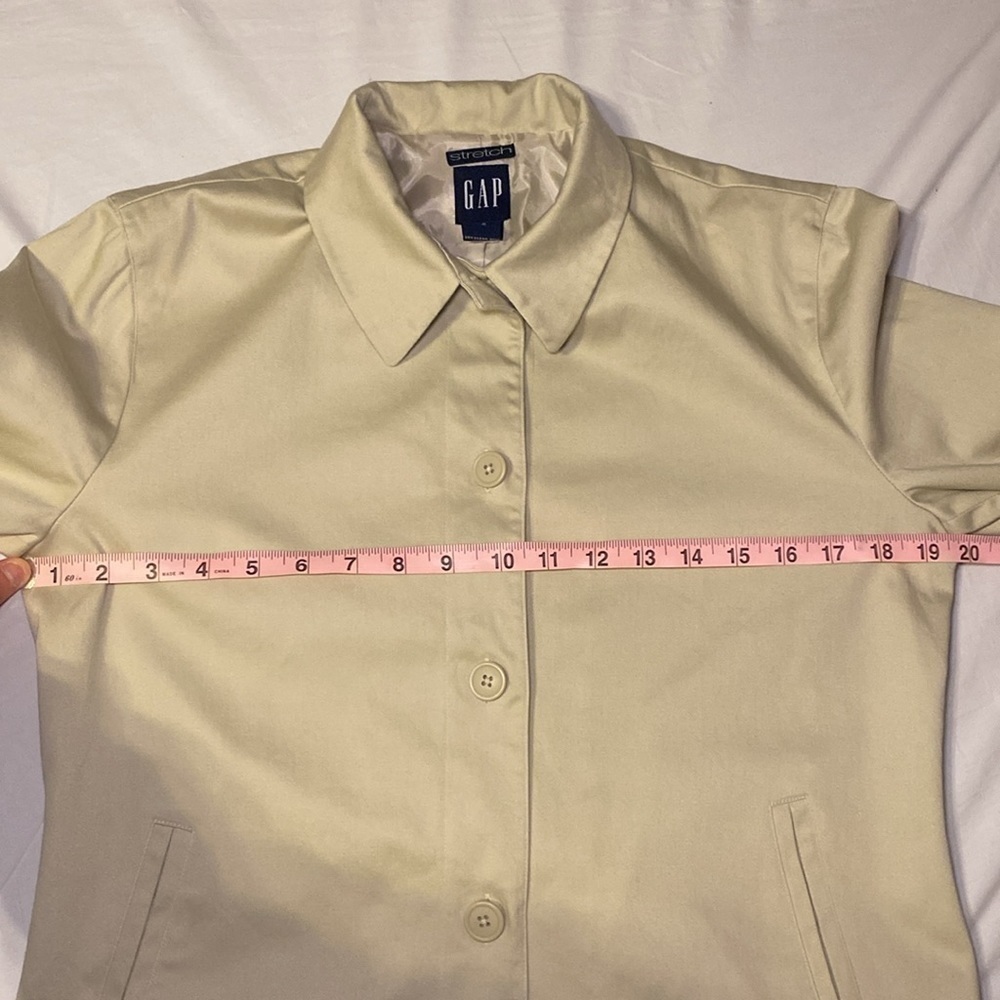 Gap Vintage Women’s Beige / Tan Blazer Suit Jacket Separate Size 6 EUC - Picture 12 of 15